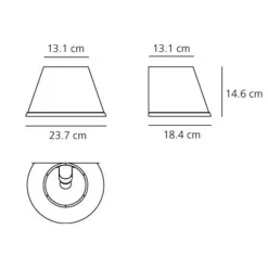 Da parete applique Collezione esclusiva Choose rossa artemide lampada da parete stile Moderna a prezzi convenienti