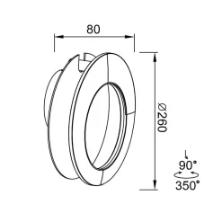 Da parete applique Collezione esclusiva 8464 toronto mantra lampada da parete led stile Moderna con forte sconto