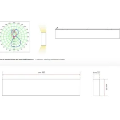 Da parete applique in metallo 902 bar Collezione esclusiva a prezzo Outlet