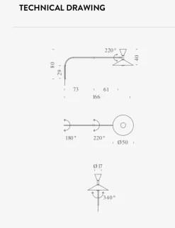 Da parete applique Nemo Lampe de marseille Bianco a prezzi outlet