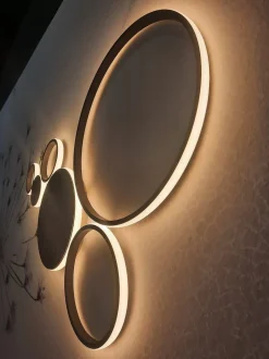 Da parete applique O-luce Ondaluce plafoniera pois oro stile Moderna a prezzi outlet