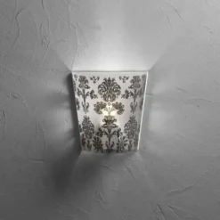 Da parete applique stile Moderna Cl429 babette applique decorata argento Emporium con forte sconto