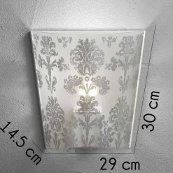 Da parete applique stile Moderna Cl429 babette applique decorata argento Emporium con forte sconto