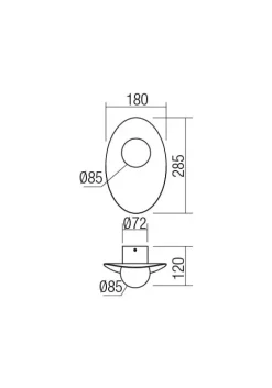 Da parete applique stile Moderna Cody redo lampada da parete led Collezione esclusiva scontato