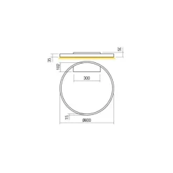 Da soffitto plafoniera Collezione esclusiva 01-2842 febe redo plafoniera led stile Moderna a prezzi outlet