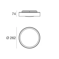 Da soffitto plafoniera in metallo 8302 crew 2 plafoniera led Linea light a prezzo Outlet