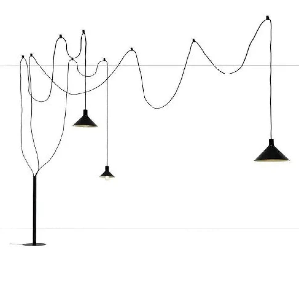 Da soffitto plafoniera Mogg Cerberina Nero in offerta