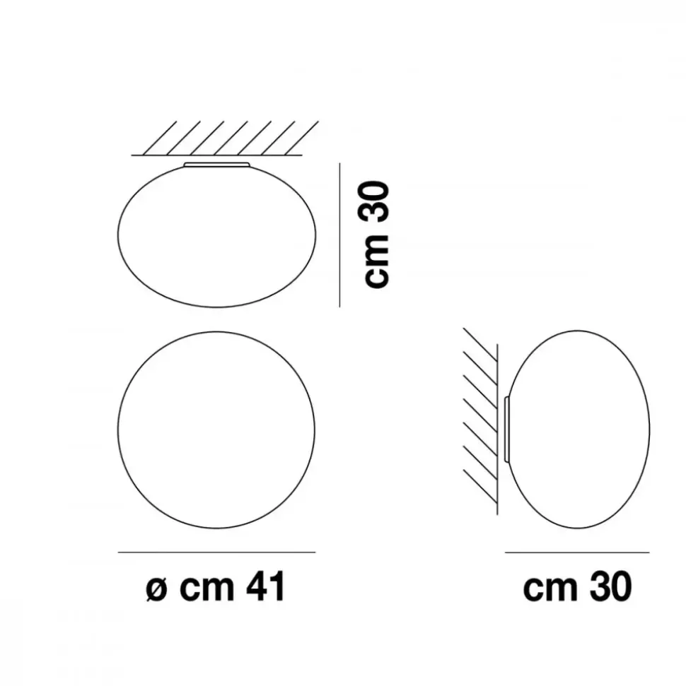 Da soffitto plafoniera stile Moderna Lucciola media Vistosi con forte sconto
