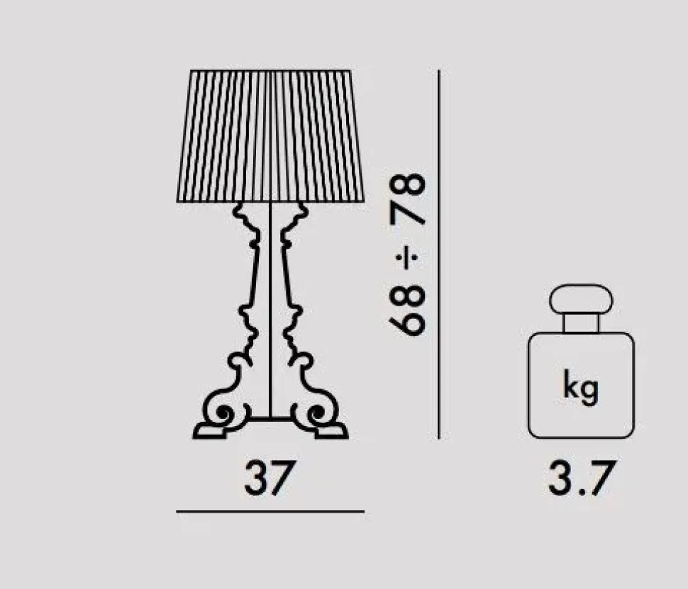 Da tavolo Bourgie Kartell a prezzo Outlet approfittane ora!