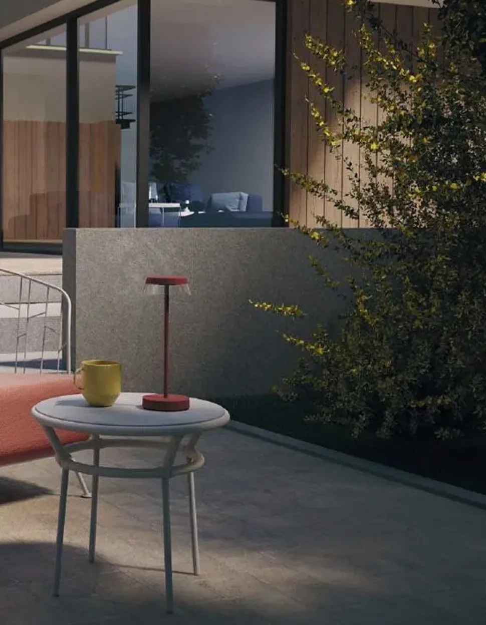 Da tavolo Collezione esclusiva Iluna rossa led stile Moderna a prezzi convenienti