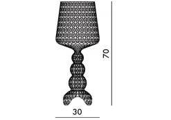 Da tavolo in altro Kabuki Kartell a prezzo Outlet