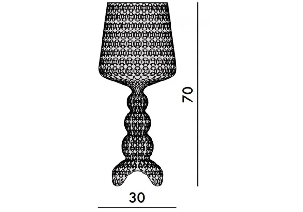 Da tavolo in altro Kabuki Kartell a prezzo Outlet