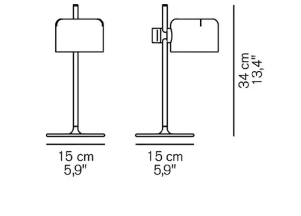 Da tavolo in metallo Coupé O-luce a prezzo Outlet