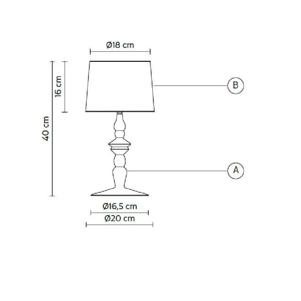 Da tavolo Karman Alibababy lampada da tavolo h 40 stile Design a prezzi outlet