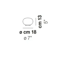 Da tavolo Lucciola lt18 vetro soffiato Vistosi con uno sconto esclusivo