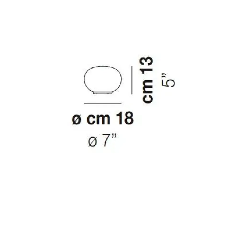 Da tavolo Lucciola lt18 vetro soffiato Vistosi con uno sconto esclusivo