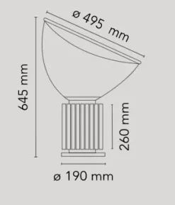 Da tavolo Taccia (pmma) Flos a prezzo Outlet