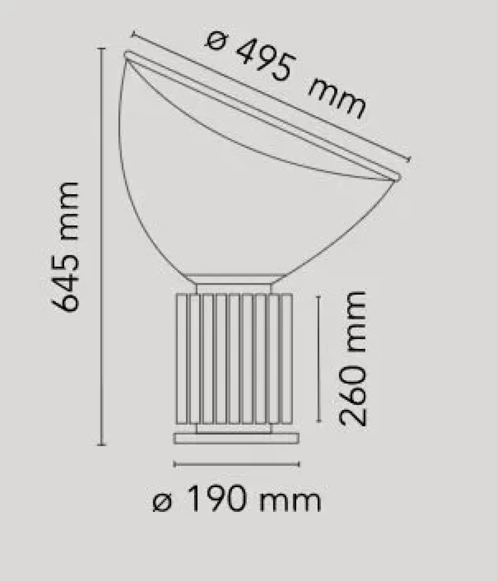 Da tavolo Taccia (pmma) Flos a prezzo Outlet