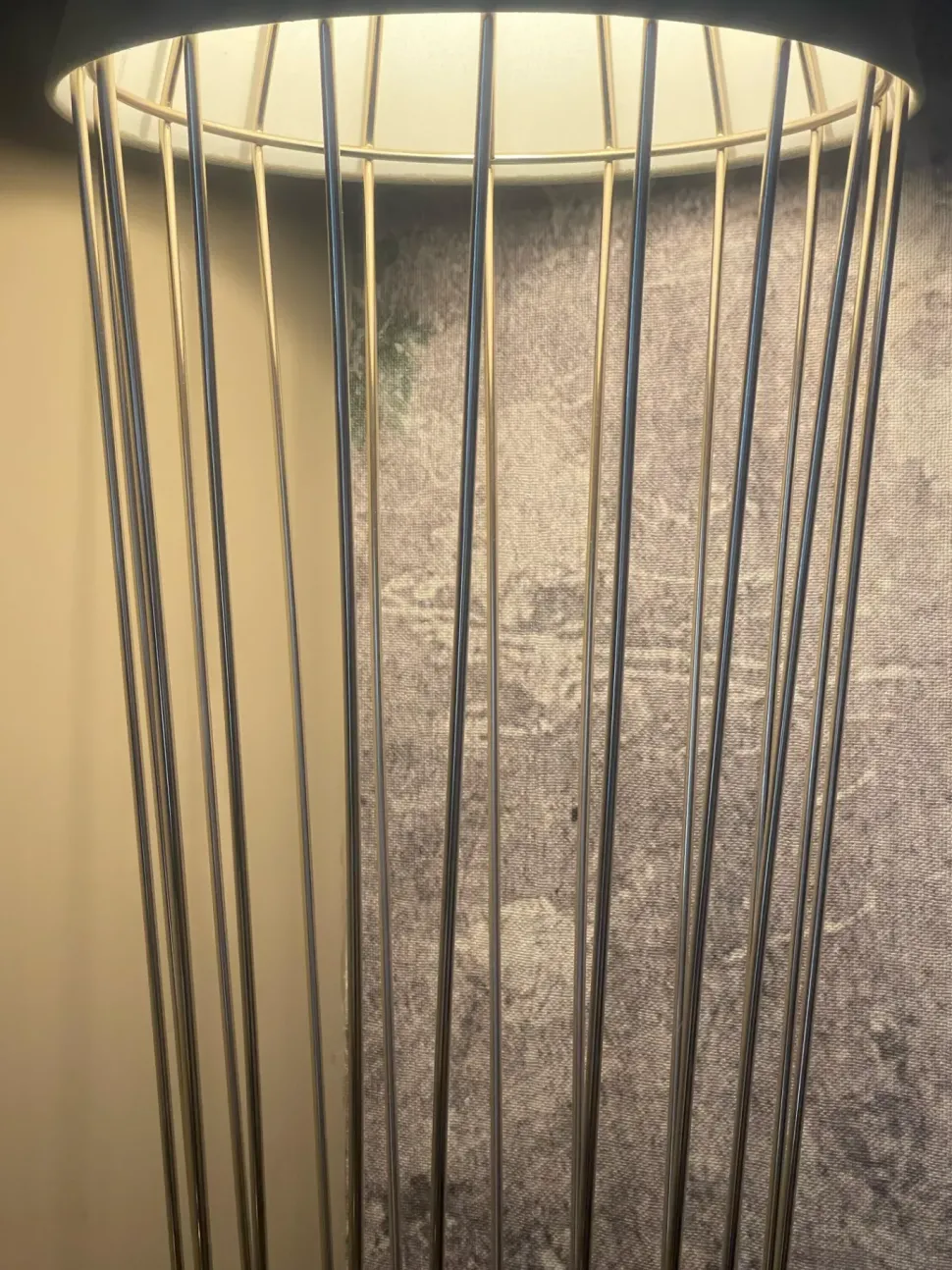 Da terra Cantori Sofia piantana alta paralume corto Oro a prezzi outlet