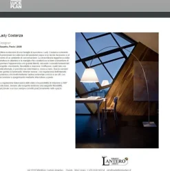 Da terra in metallo Costanza lady lampada da terra Luceplan in Offerta Outlet