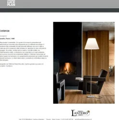 Da terra in metallo Luceplan ,lampada da terra costanza Luceplan a prezzo Outlet