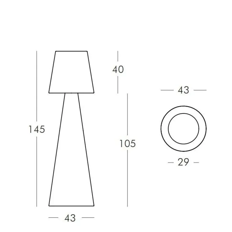 Da terra Lampada pivot small outodoor Slide a prezzo Outlet