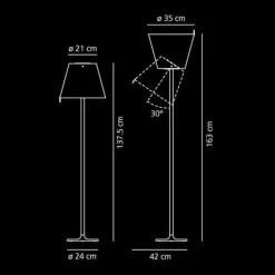 Da terra Melampo terra grigio artemide  Artemide a prezzo Outlet