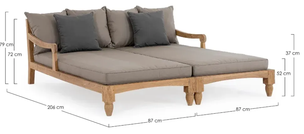 Divani da giardino Bizzotto: modello Bali a prezzo Outlet