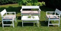 Divani da giardino Cosma outdoor living: modello Bali bianco in Offerta Outlet