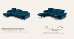 Divani letto con penisola All