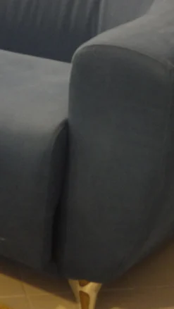 Divani modello Oriente in microfibra blu scontati del -50%