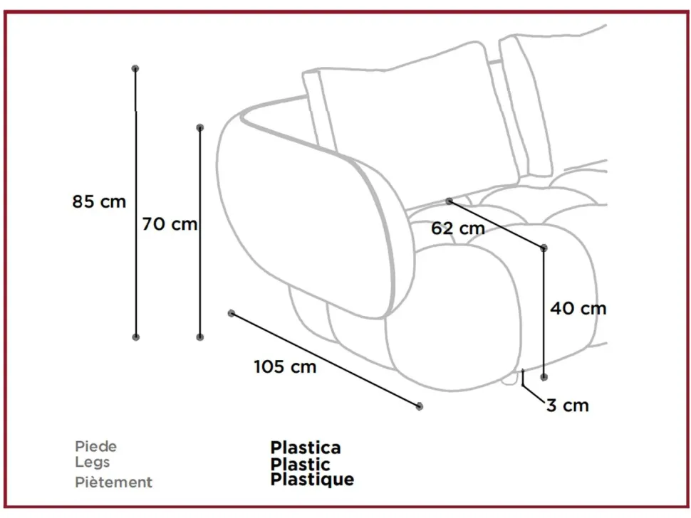 Divano Abbracci in Tessuto Franco ferri a prezzo ribassato
