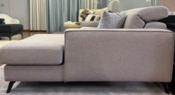 Divano angolare con relax cristofer tessuto in poliuretano  Artigianale in Offerta Outlet