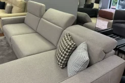 Divano angolare con relax cristofer tessuto in poliuretano  Artigianale in Offerta Outlet