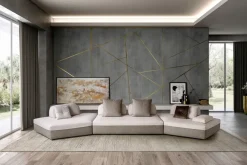 Divano angolare in Tessuto Lewis Rizzetto