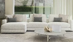 Divano Angolare in Tessuto My place di Flou