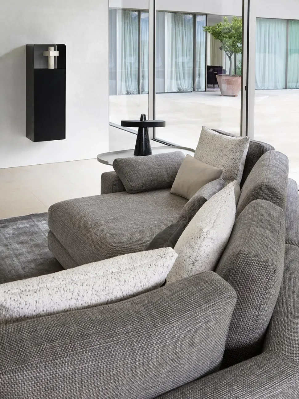 Divano Angolare in Tessuto My place di Flou