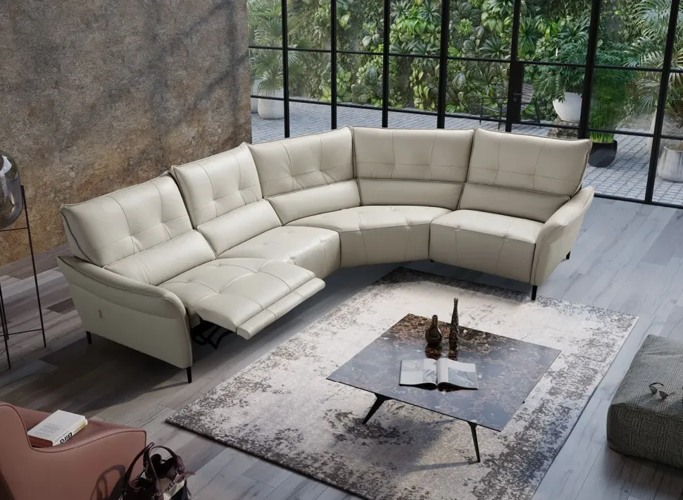 Divano angolare Max divani Leonardo PREZZI OUTLET sconto 30%