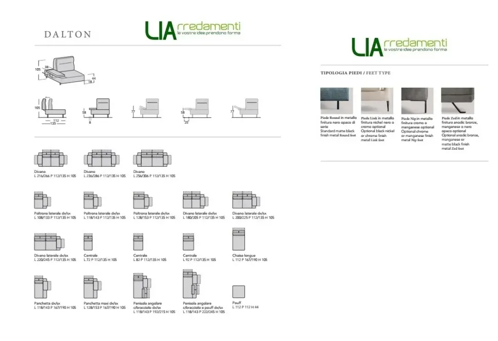 Divano Angolare modello Dalton1 di Samoa con forte sconto