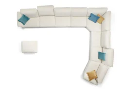 Divano angolare Modello italia completo di meccanismi in tutto il divano Md work PREZZI OUTLET