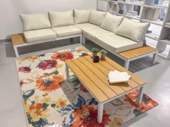 Divano Angolare Set salotto divano e tavolino Bizzotto in Offerta Outlet a 1364 Euro