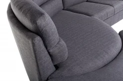 Divano angolare tessuto in poliuretano  Md work a prezzo Outlet