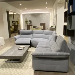 Divano angolare tessuto in poliuretano  Franco ferri in Offerta Outlet