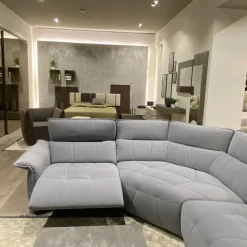 Divano angolare tessuto in poliuretano Franco ferri in Offerta Outlet