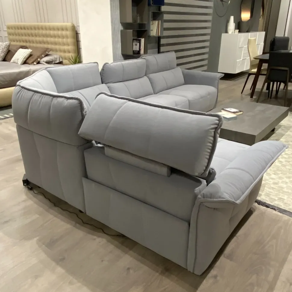 Divano angolare tessuto in poliuretano Franco ferri in Offerta Outlet