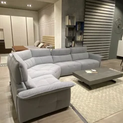 Divano angolare tessuto in poliuretano Franco ferri in Offerta Outlet