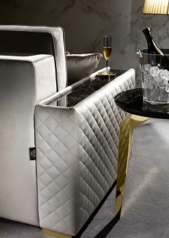 Divano angolare tessuto in poliuretano  Artigianale a prezzo Outlet