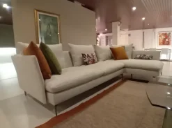 Divano Biba salotti Divano con penisola mod link PREZZI OUTLET sconto 30%