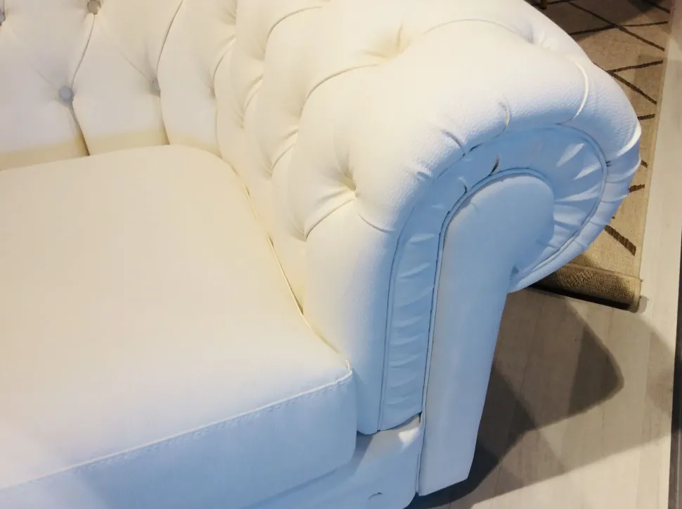 Divano Chester bianco Artigianale OFFERTA OUTLET