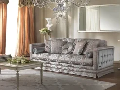 Divano Classico italiano seta e velluto Md work PREZZI OUTLET